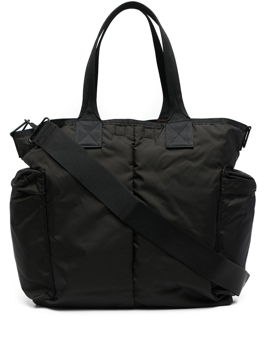 PORTER Force 2Way Nylon Tote Bag Black