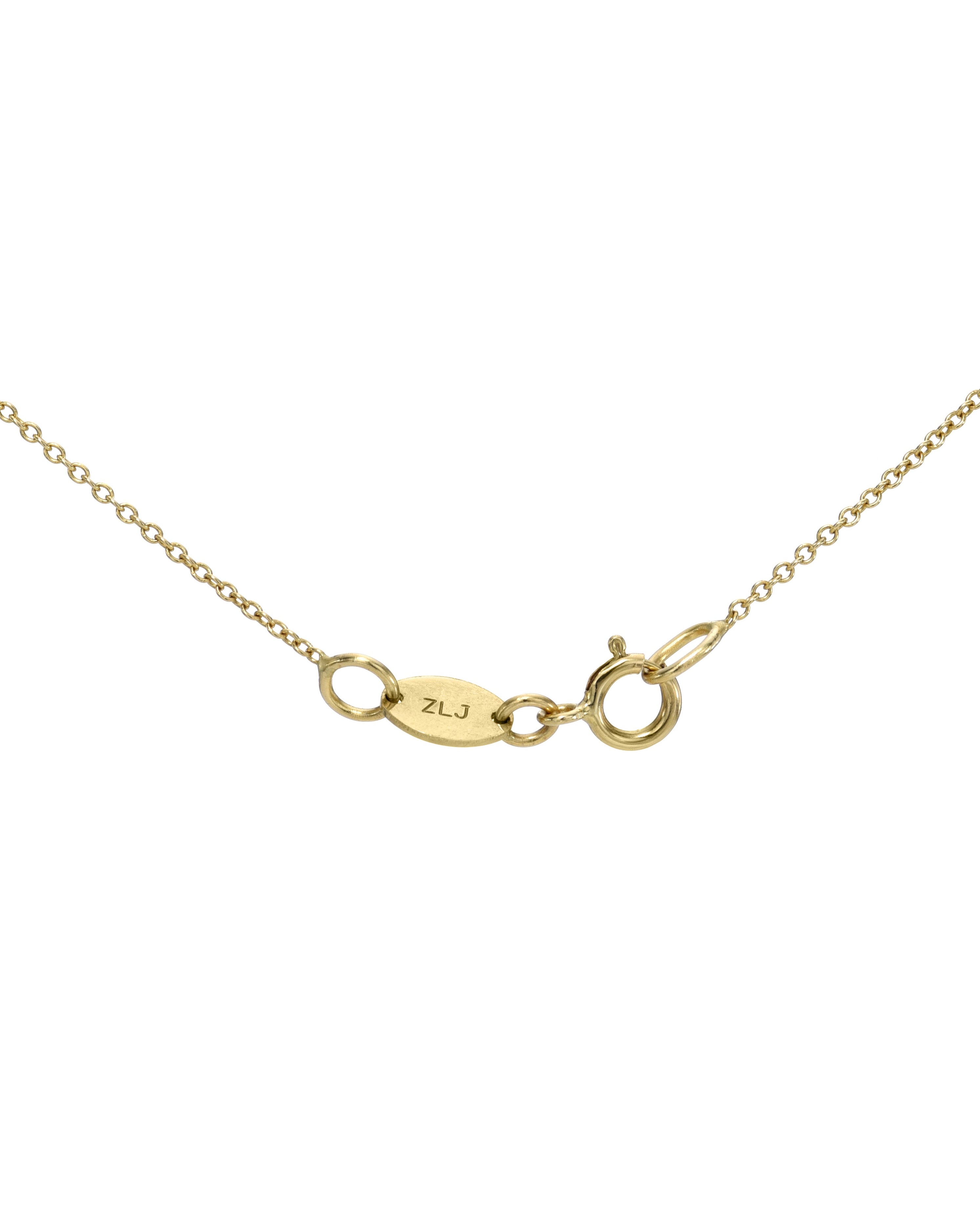 Zoe Lev Diamond Baguette Necklace