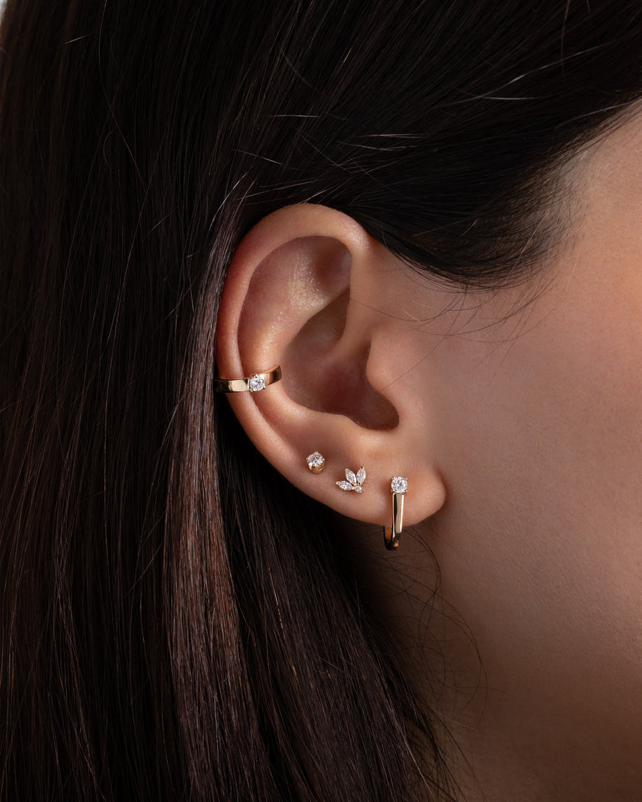 Zoe Lev 4 Prong Diamond Stud Earrings