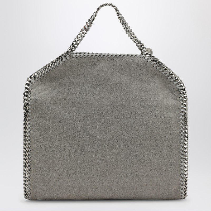 Stella McCartney Light Grey Falabella Fold Over Tote Bag