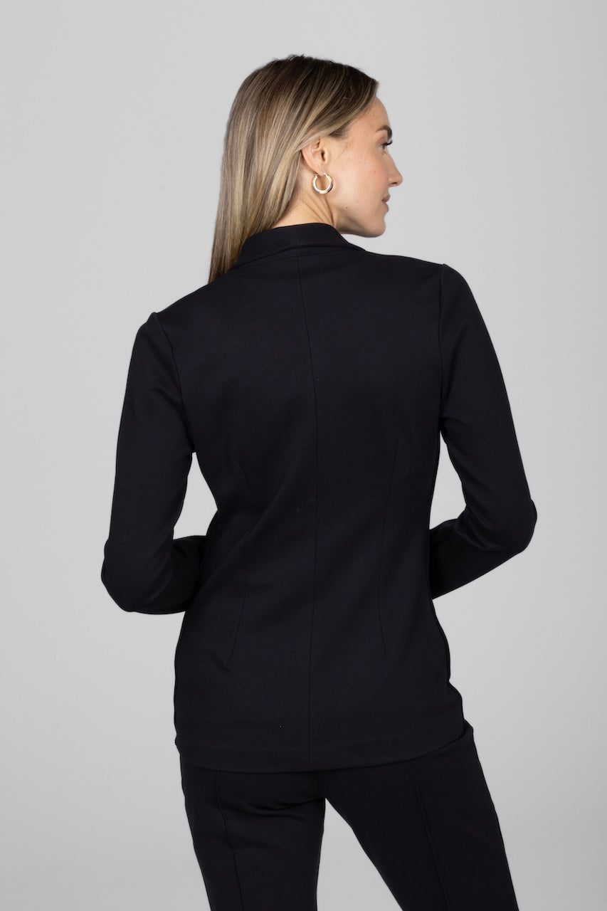 KiraGrace BLAZER: BLACK PONTE