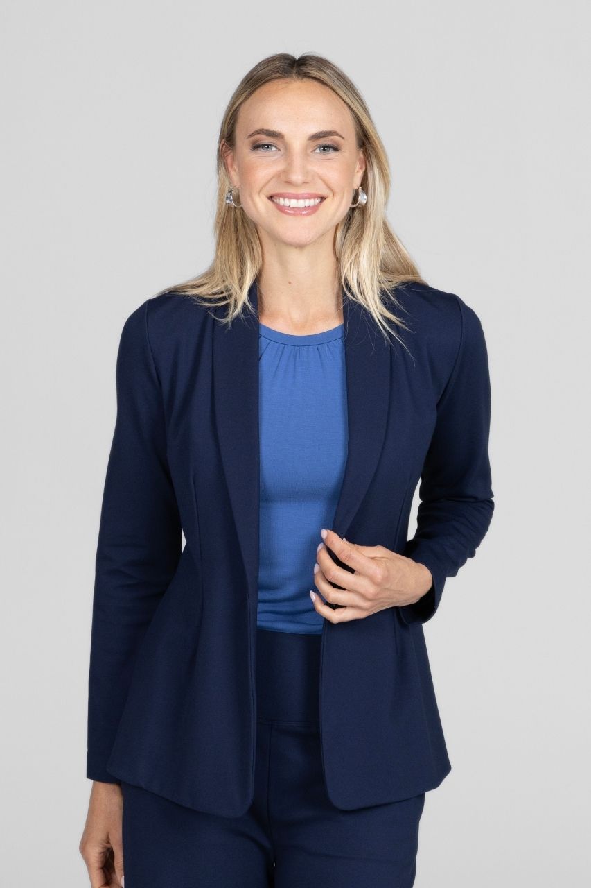KiraGrace BLAZER: OXFORD BLUE