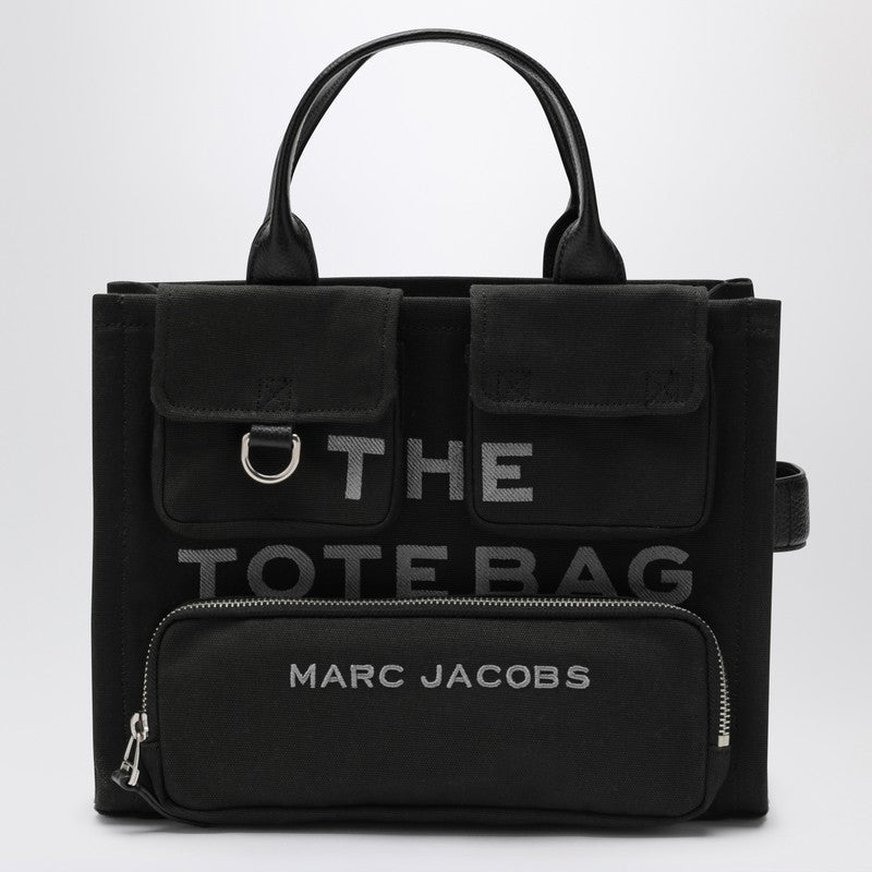 Marc Jacobs Black Canvas Medium Cargo Tote Bag