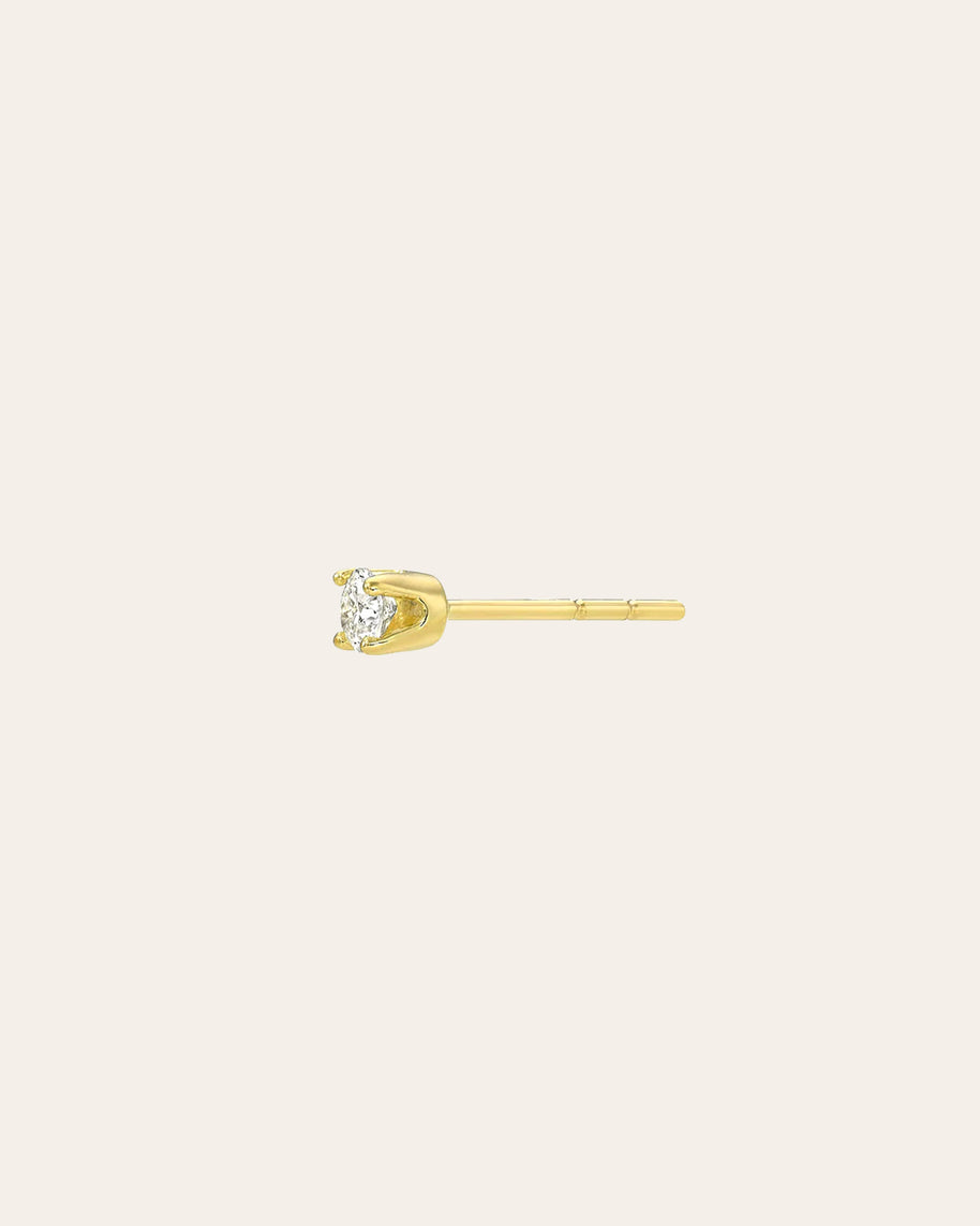 Zoe Lev 4 Prong Diamond Stud Earrings