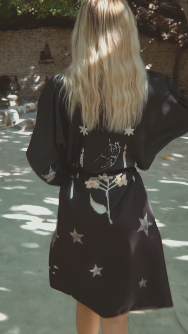 The Royal Robe Kimono In Starry Night