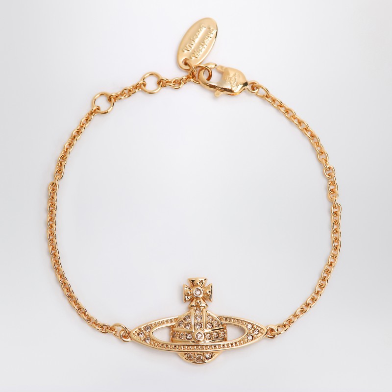 Vivienne Westwood Mini Bas Relief Chain Gold Bracelet