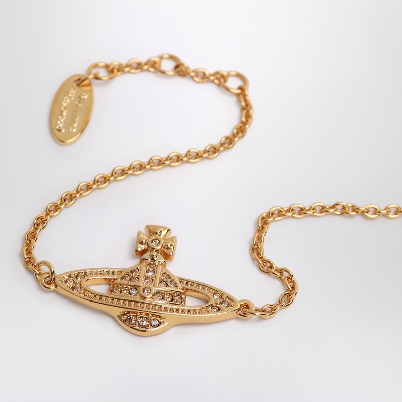 Vivienne Westwood Mini Bas Relief Chain Gold Bracelet