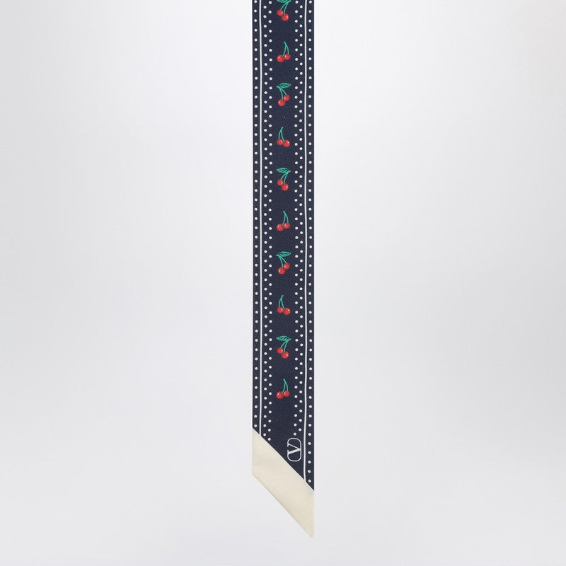 Valentino Garavani Cherryfic Bandeaux Scarf In Silk