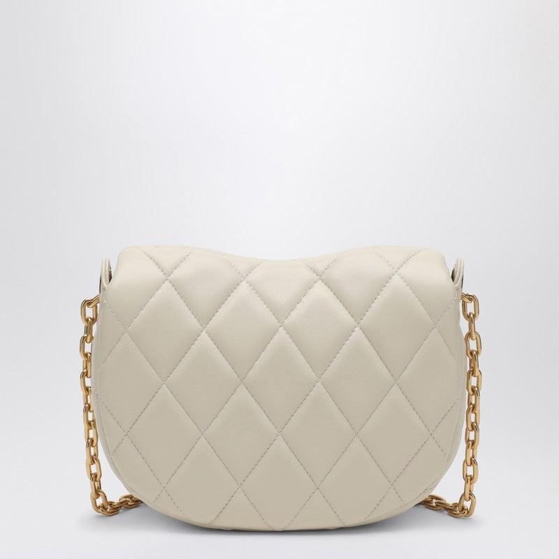 Burberry Ivory Quilted Rocking Horse Crossbody Bag