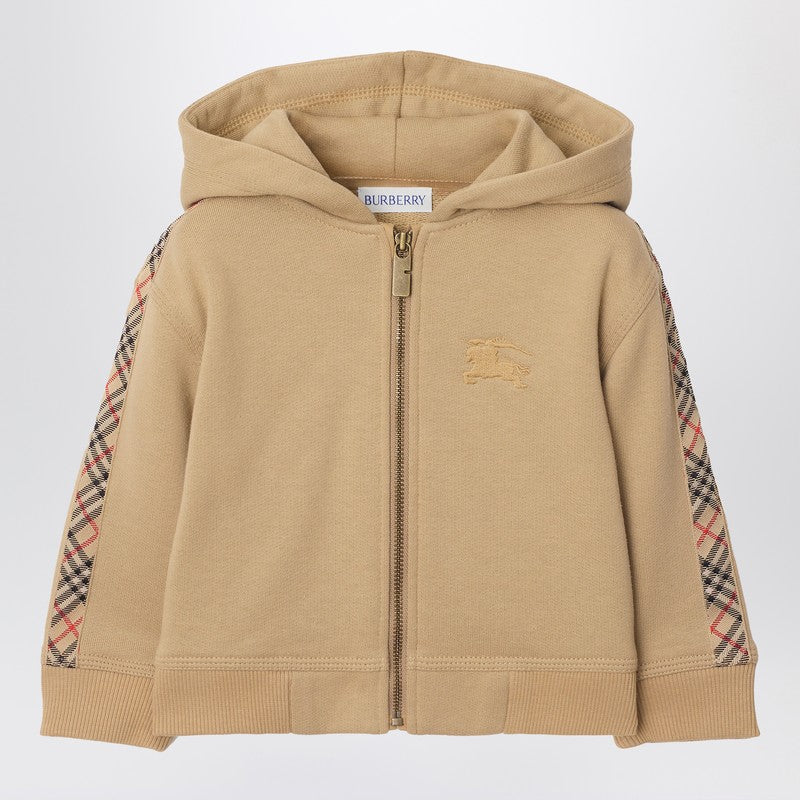 Burberry Kids' Beige Cotton Terry Zip Sweatshirt