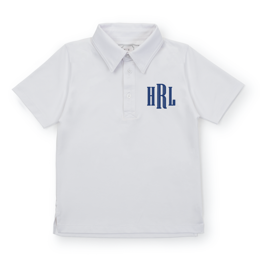 Will Boys' Performance Polo by LH Sport - White