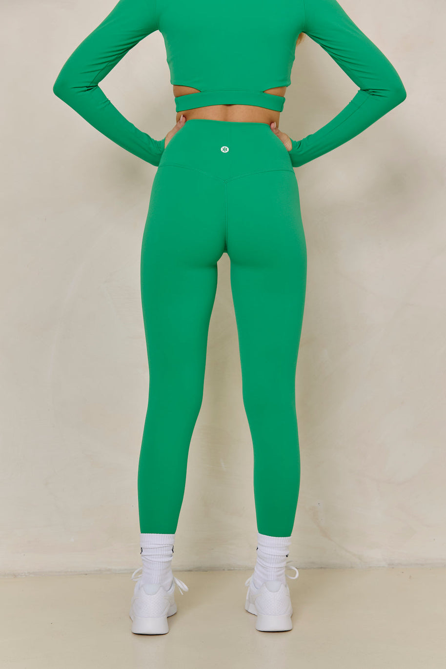 Astoria BALANCE Crossover Sleeve Crop - Palm Green