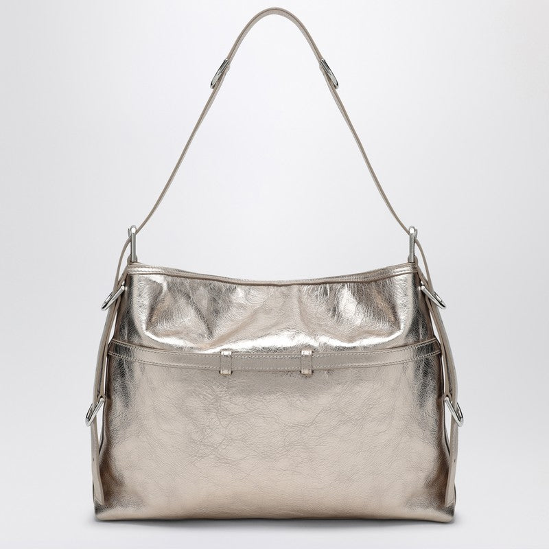 Givenchy Voyou Medium Laminated Leather Shoulder Bag