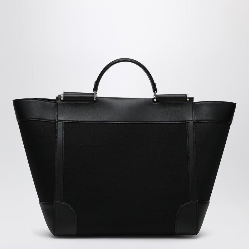 Dolce & Gabbana Dolce&Gabbana Black Fabric And Leather Tote Bag