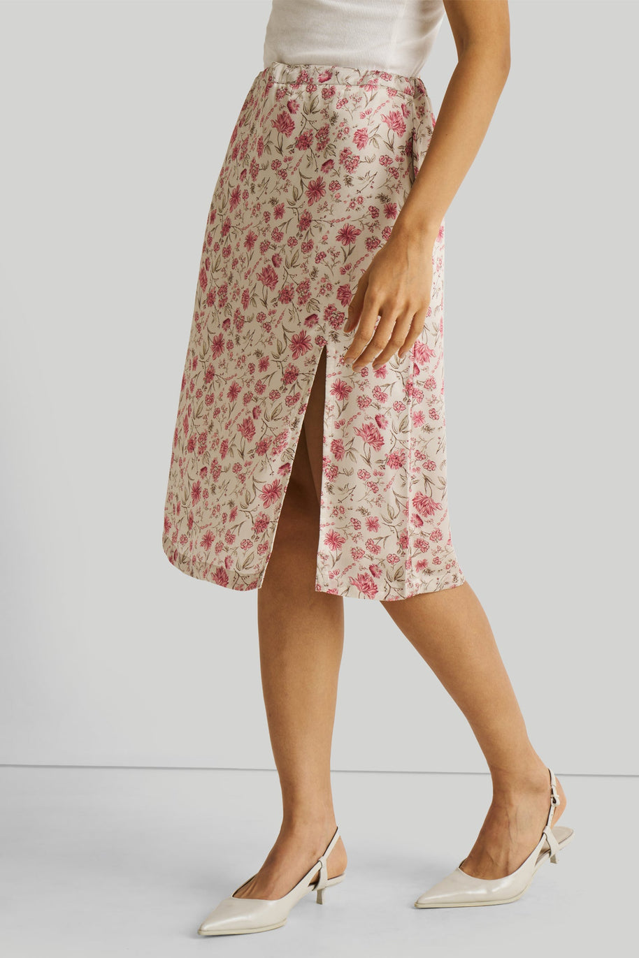 Brunch Skirt In Pink Florals