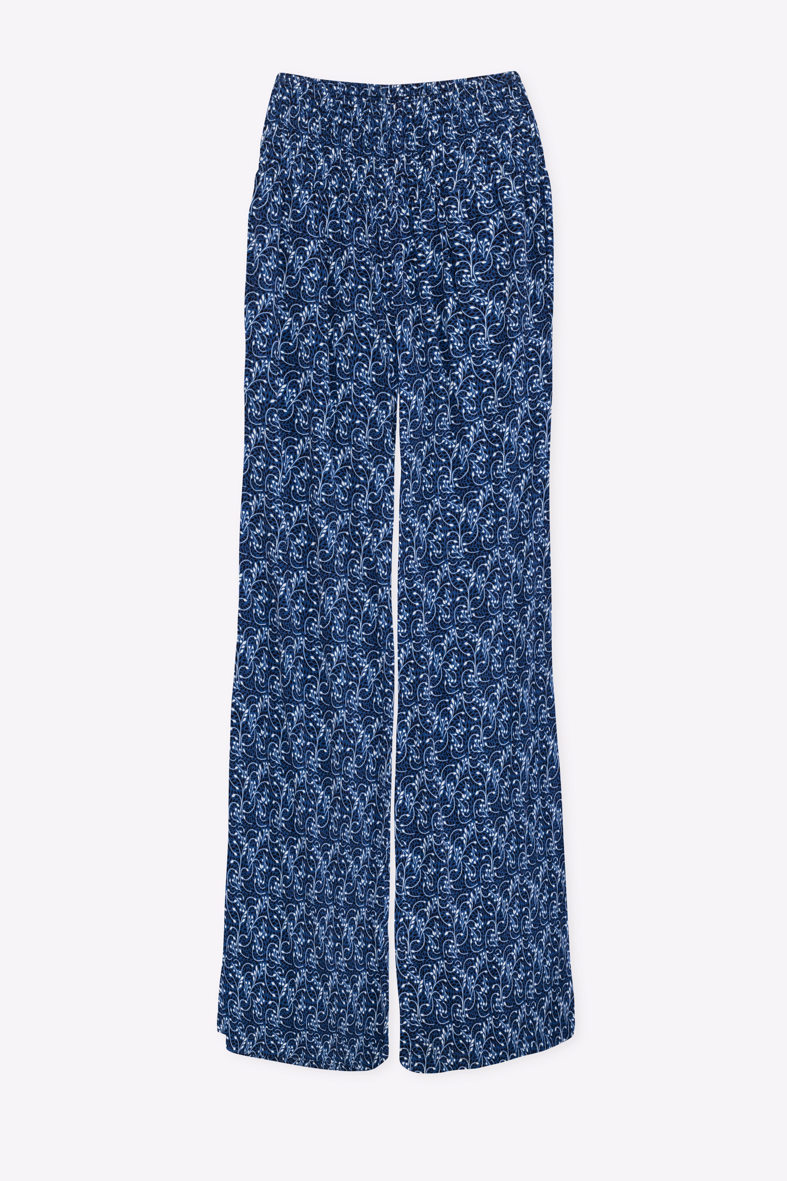 KiraGrace PORTOFINO TRAVEL PANT: BLUE VINES