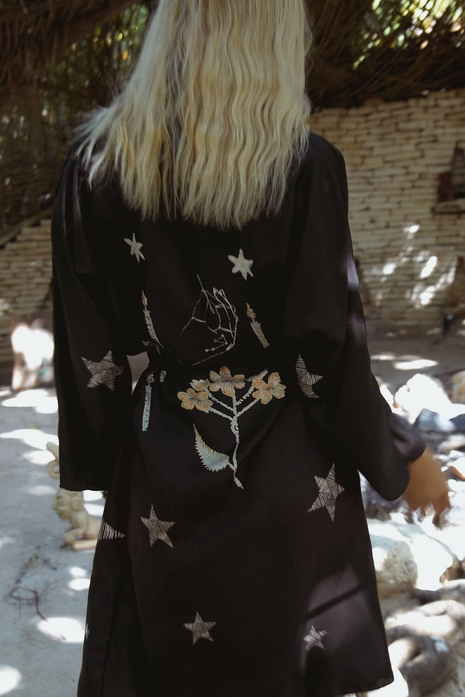 The Royal Robe Kimono In Starry Night
