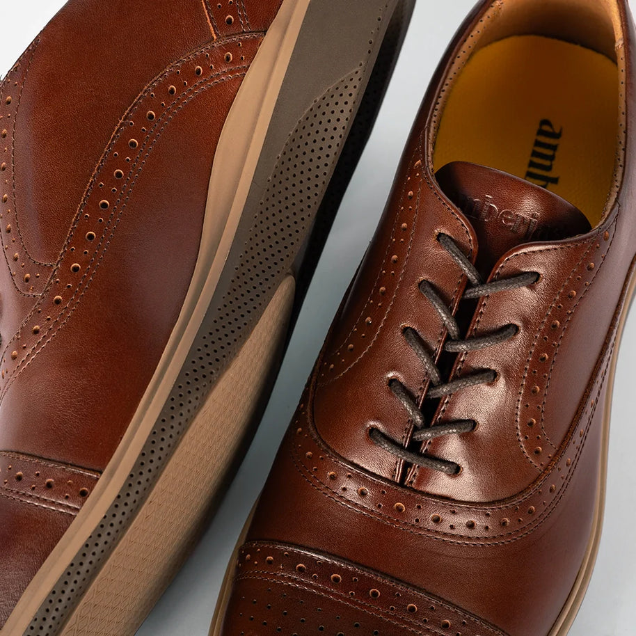 Amberjack The Cap-Toe (Chestnut)