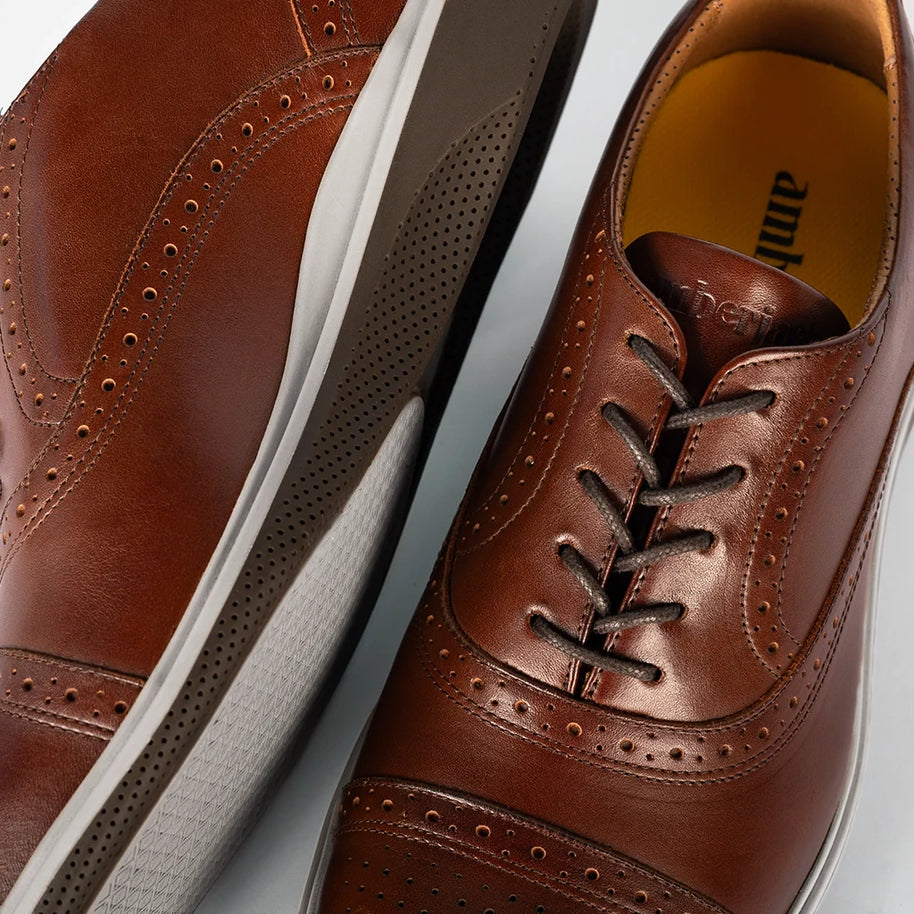 Amberjack The Cap-Toe (Coffee)