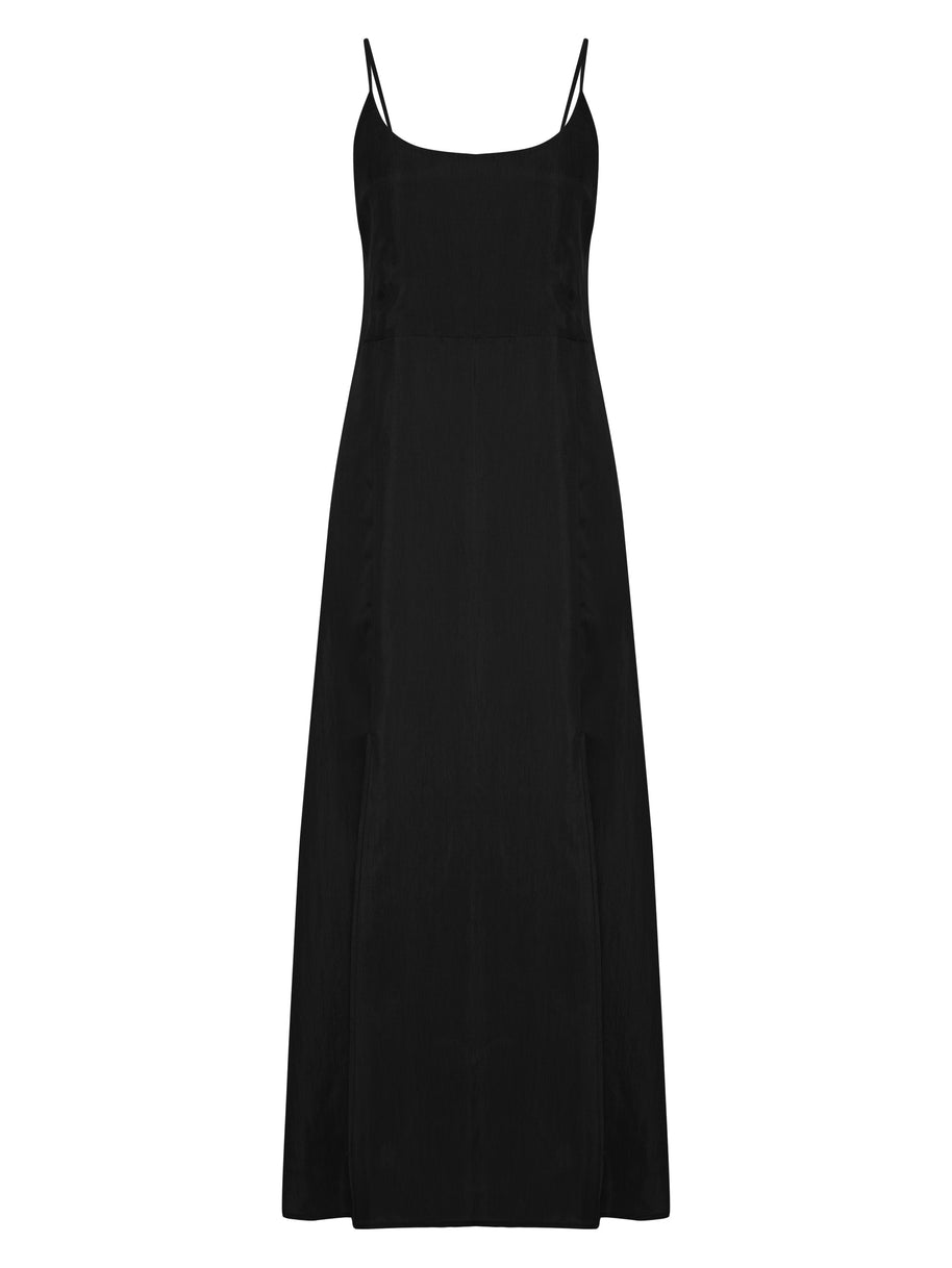 The Handloom Lucid Midnight Maxi Dress - Black