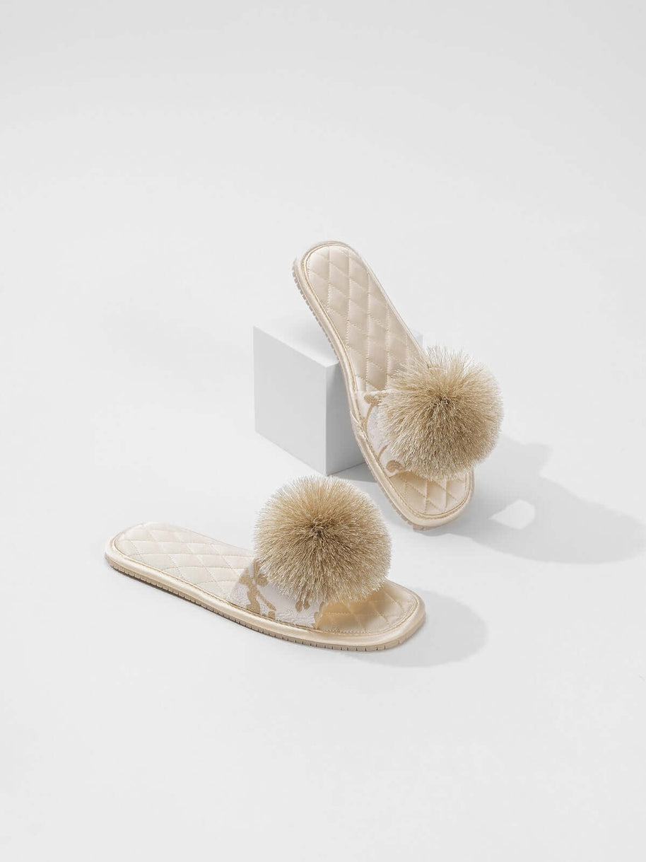 Ulivary Asian-inspired Embroidered Slippers
