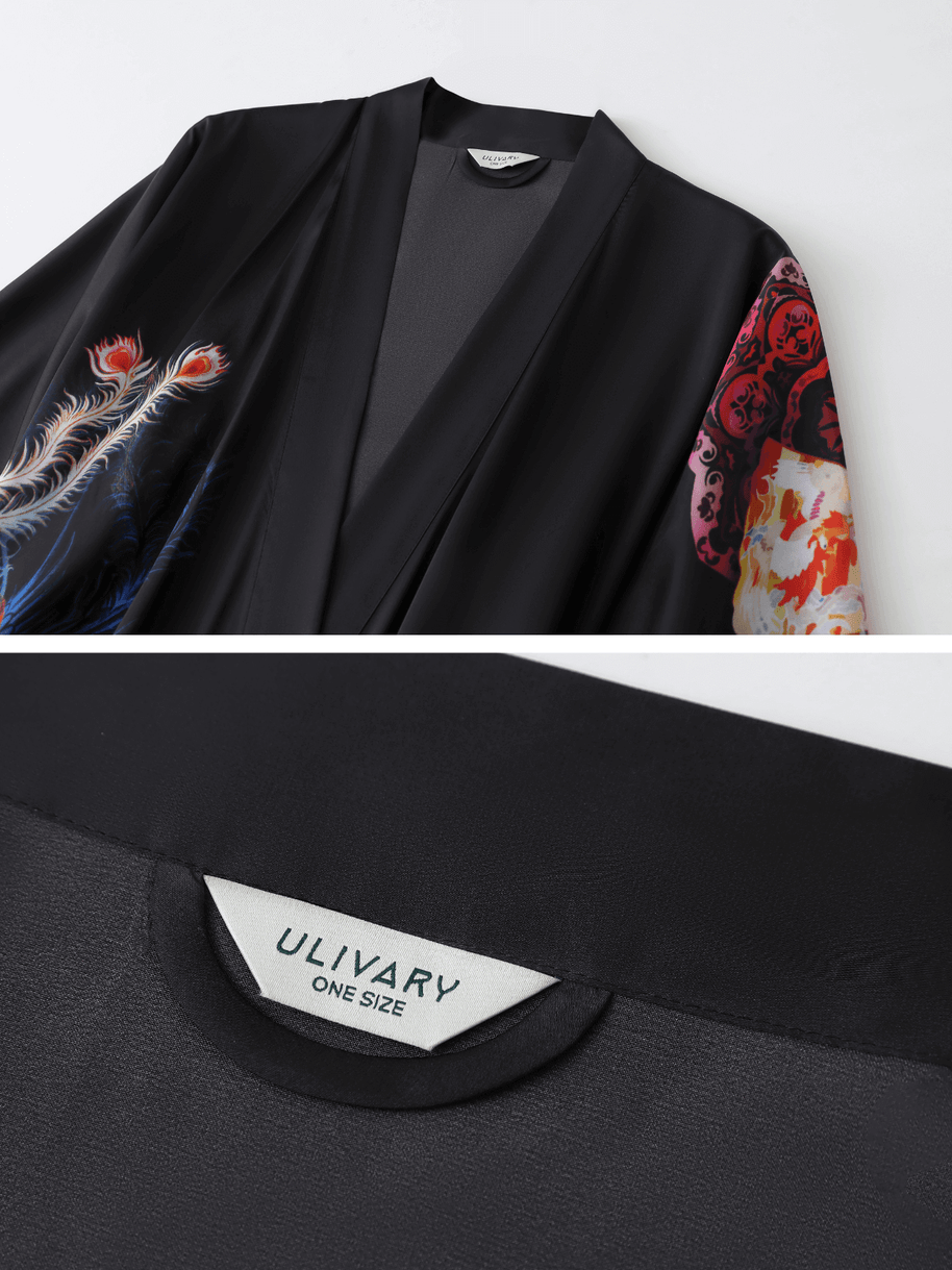 Ulivary Dragon Phoenix Kimono Robe