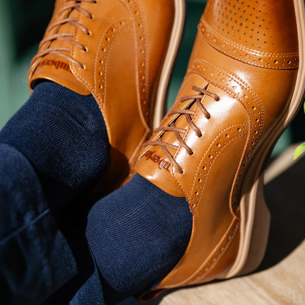 Amberjack Dress Socks (Cobalt)