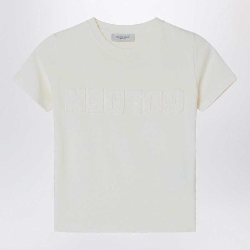 Golden Goose Kids' White T-shirt With Logo