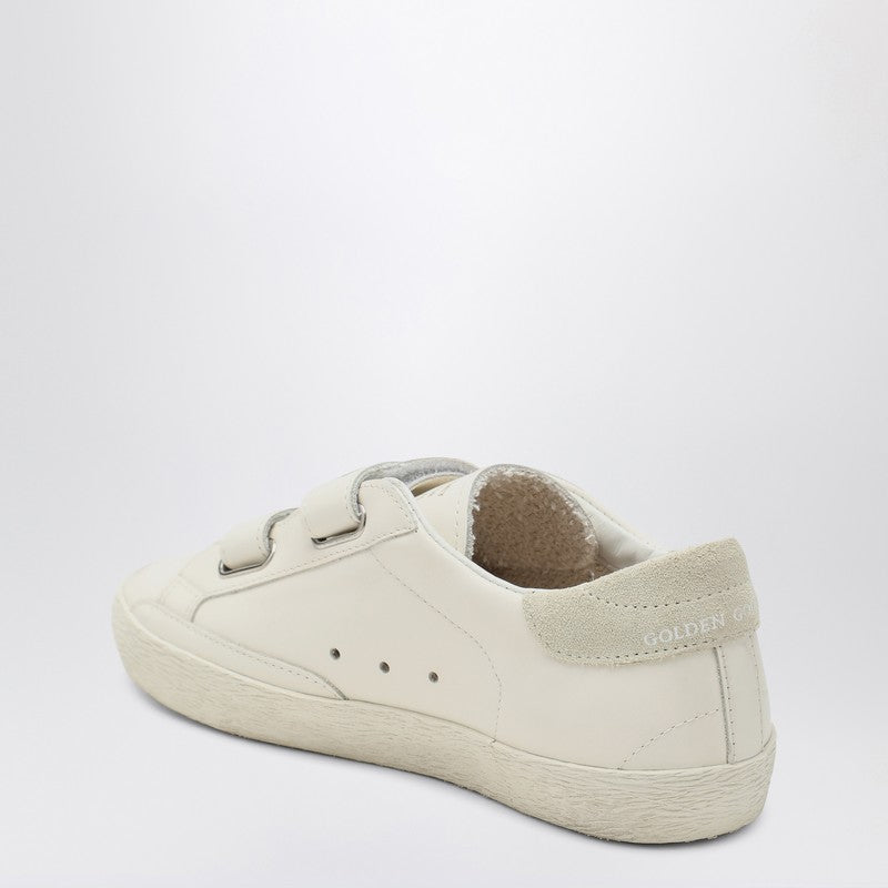 Golden Goose Kids' Old School Sneaker White/peach