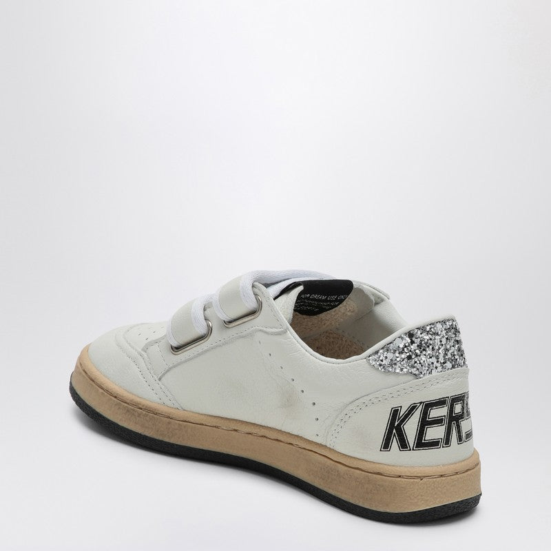 Golden Goose Kids' Ball Star White/glitter Platinum Sneaker