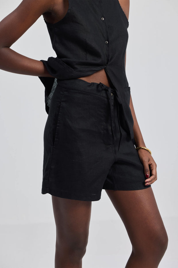 Reistor Hemp Shorts in Black