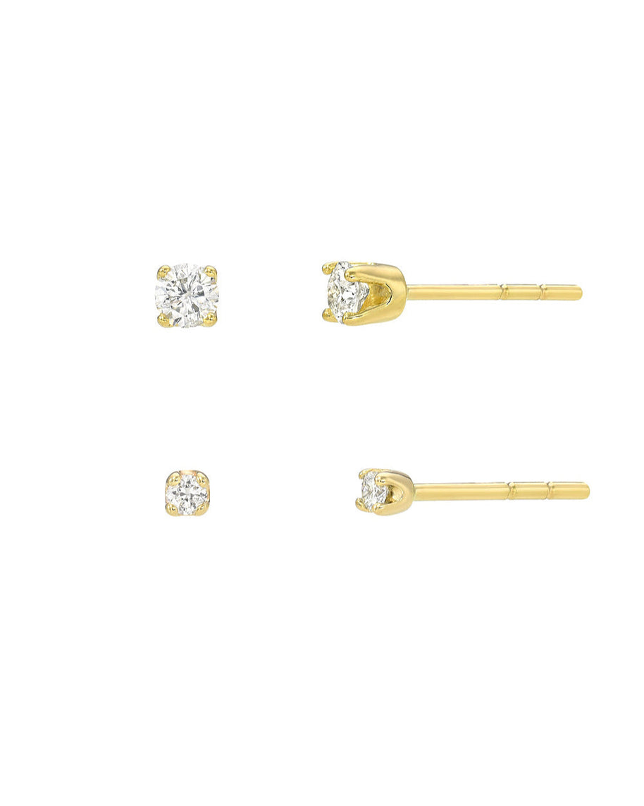 Zoe Lev 4 Prong Diamond Stud Earrings