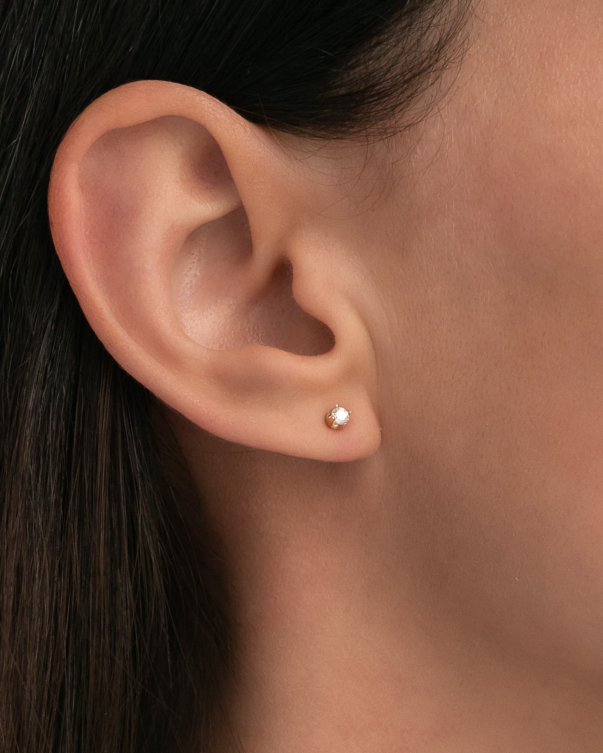 Zoe Lev 4 Prong Diamond Stud Earrings