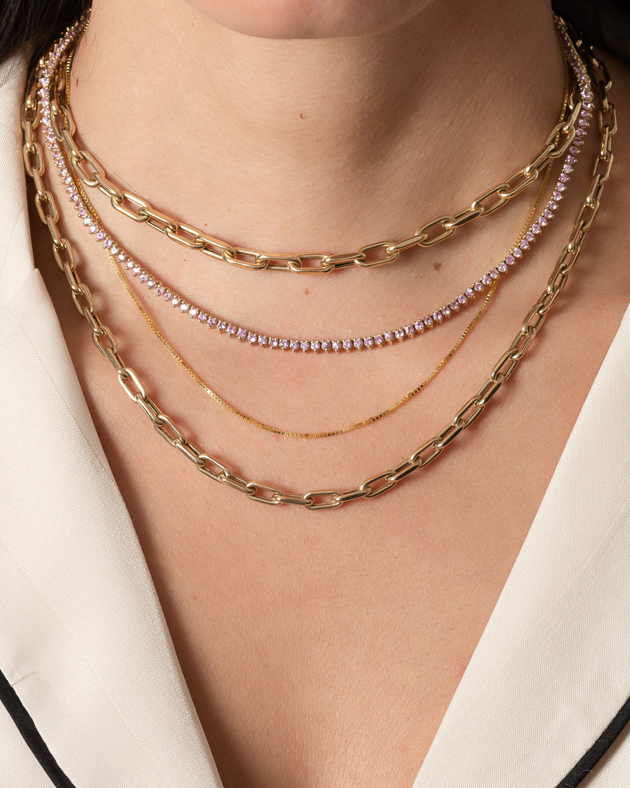 Zoe Lev 14k Gold Extra Large Open Link Chain Necklace