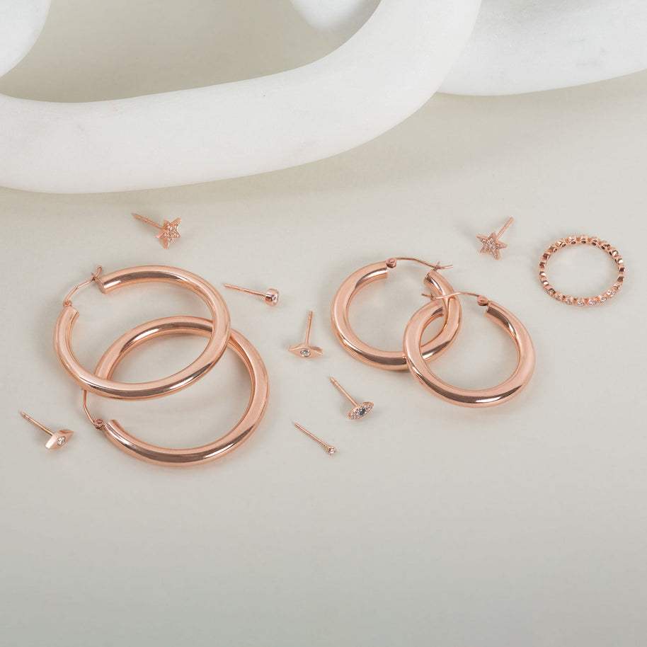Zoe Lev 14k Gold Small Thick Hoop Earrings