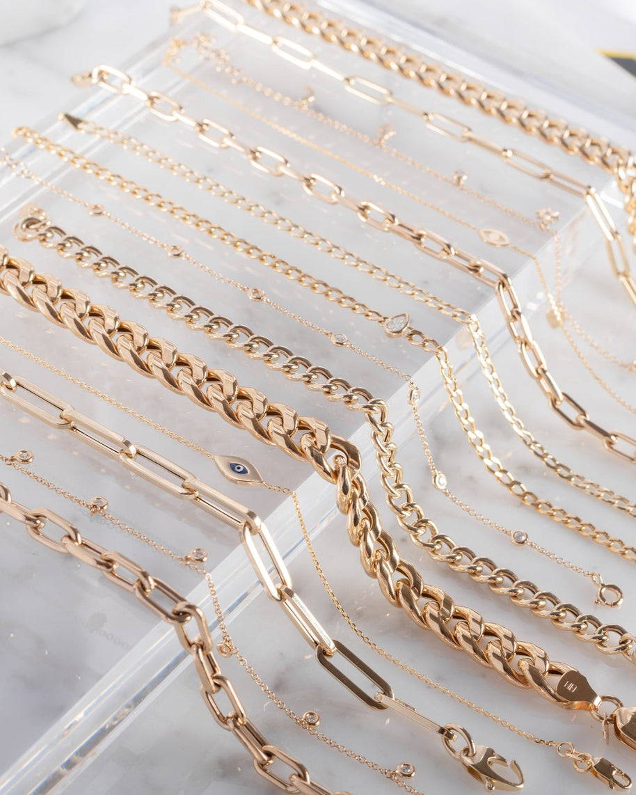 Zoe Lev 14k Gold Extra Large Open Link Chain Bracelet