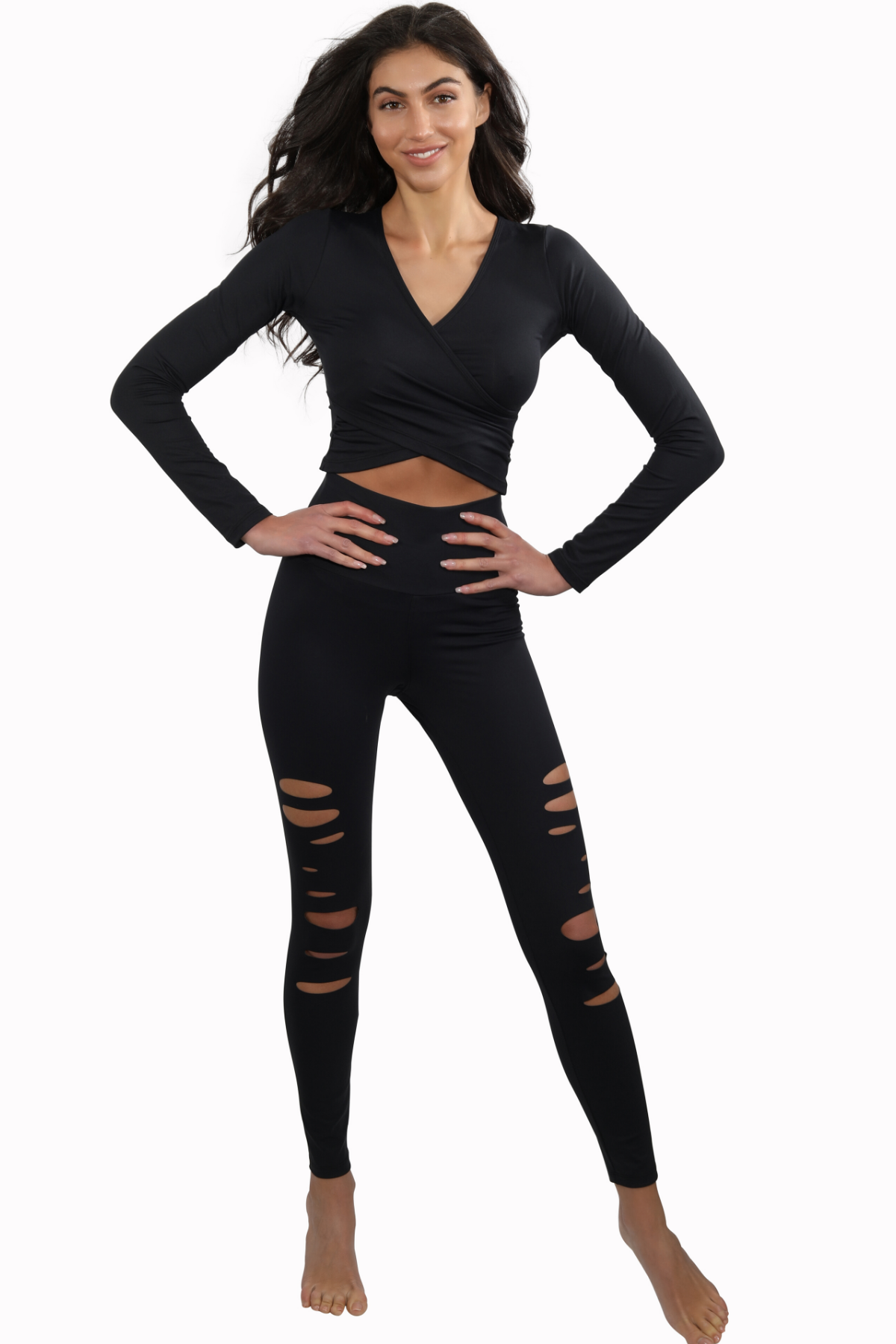 Gianine STELLA BLACK High Waist Activewear Legging