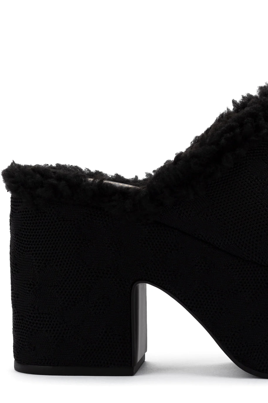 Larroude Miso Platform Clog In Black Knit