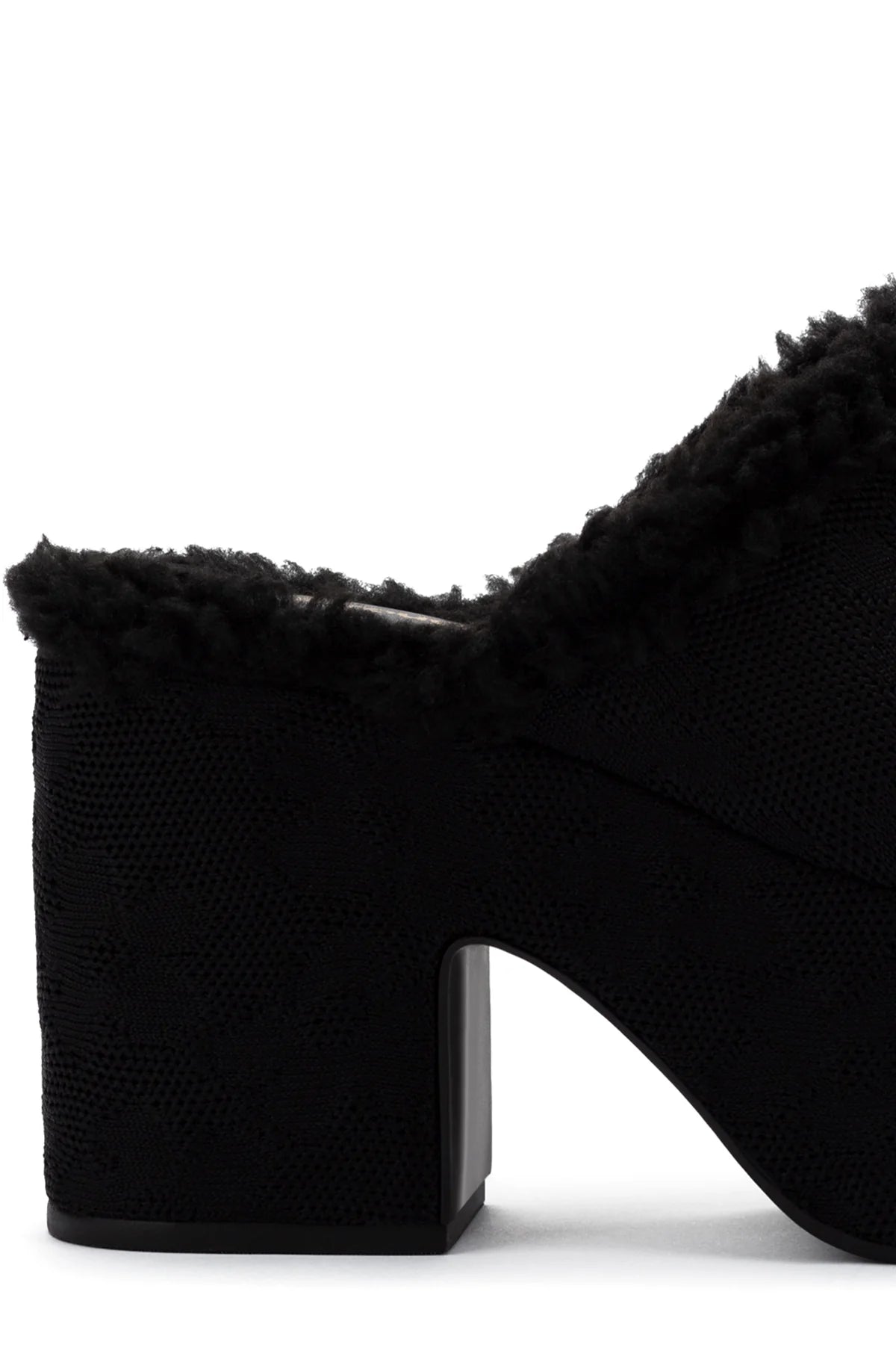 Larroude Miso Platform Clog In Black Knit