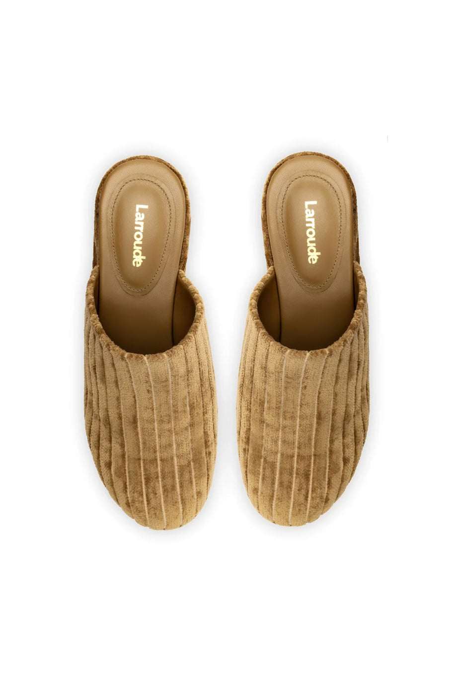 Larroude Miso Platform Clog In Latte Velvet