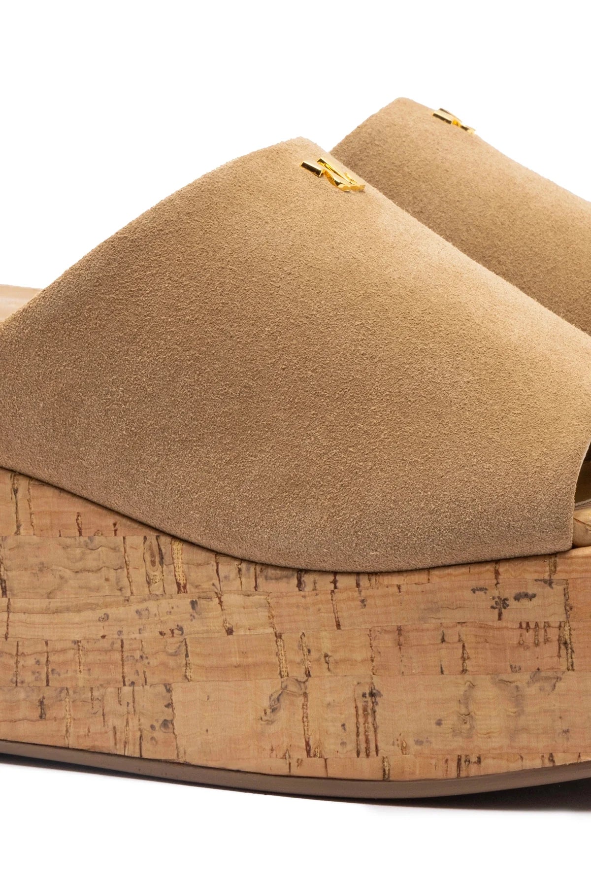 Larroude Charli Mule In Peanut Suede