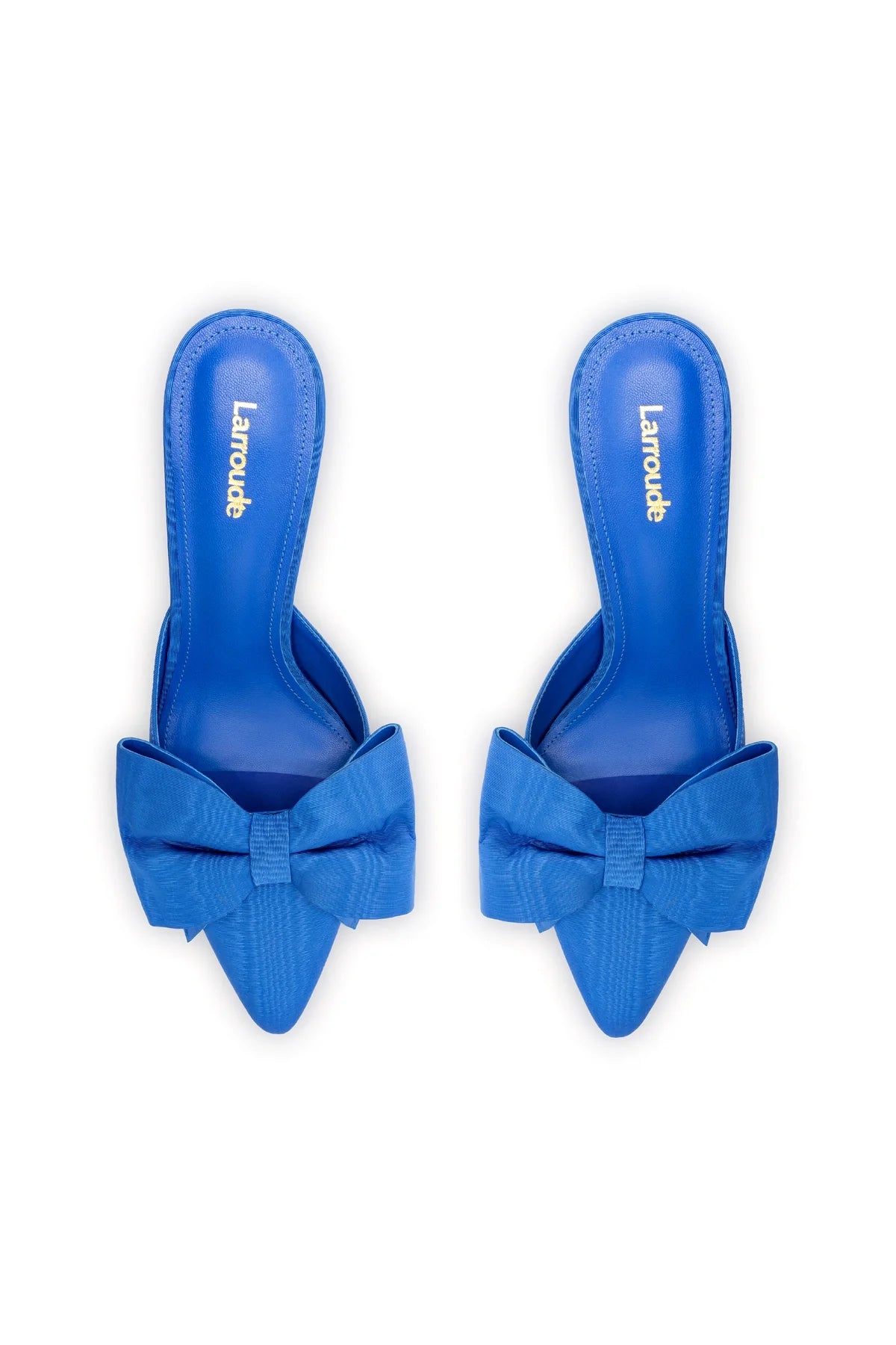 Larroude Mini Elle Pump In Azure Fabric