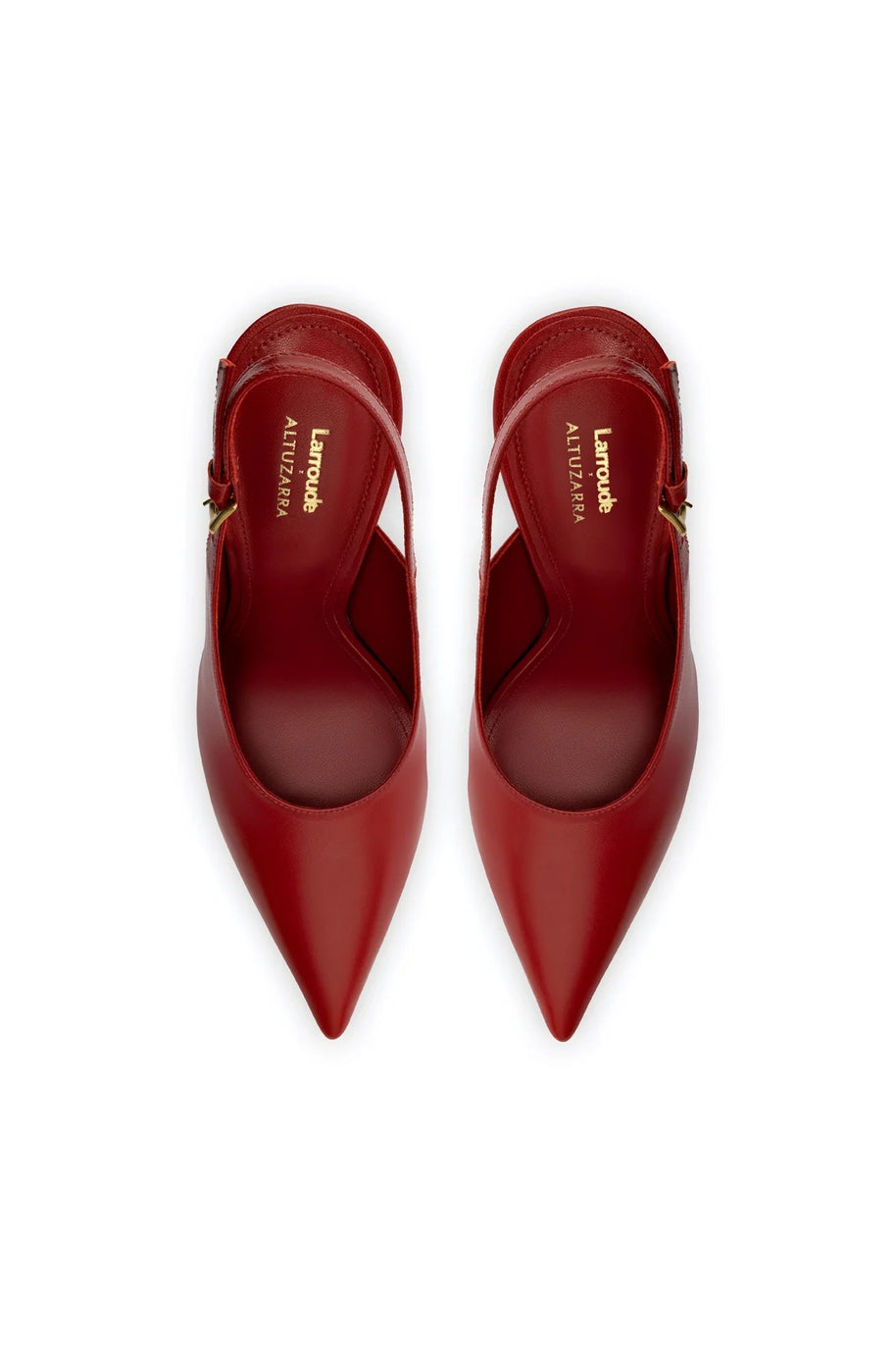 Larroudé x Altuzarra Pump In Blood Red Leather