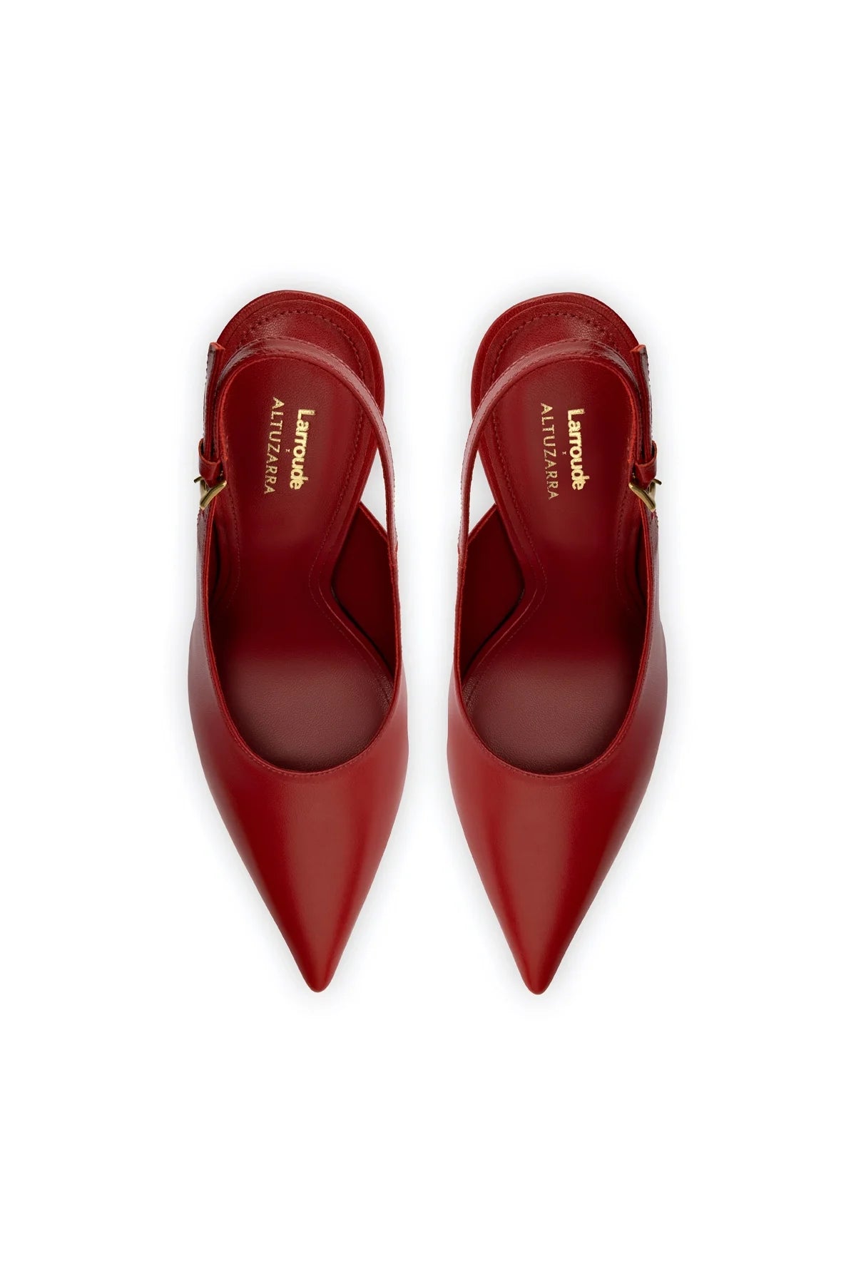 Larroudé x Altuzarra Pump In Blood Red Leather