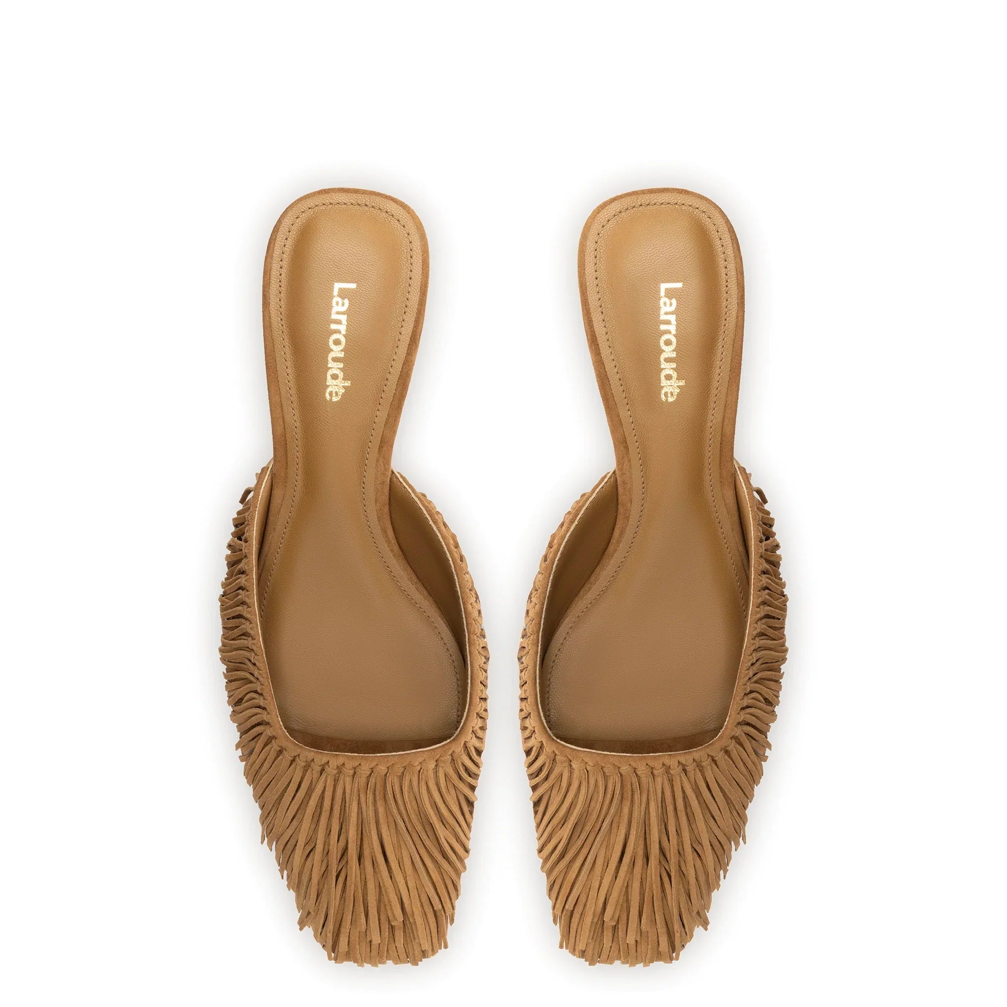 Larroude Sienna Mule In Tobacco Suede