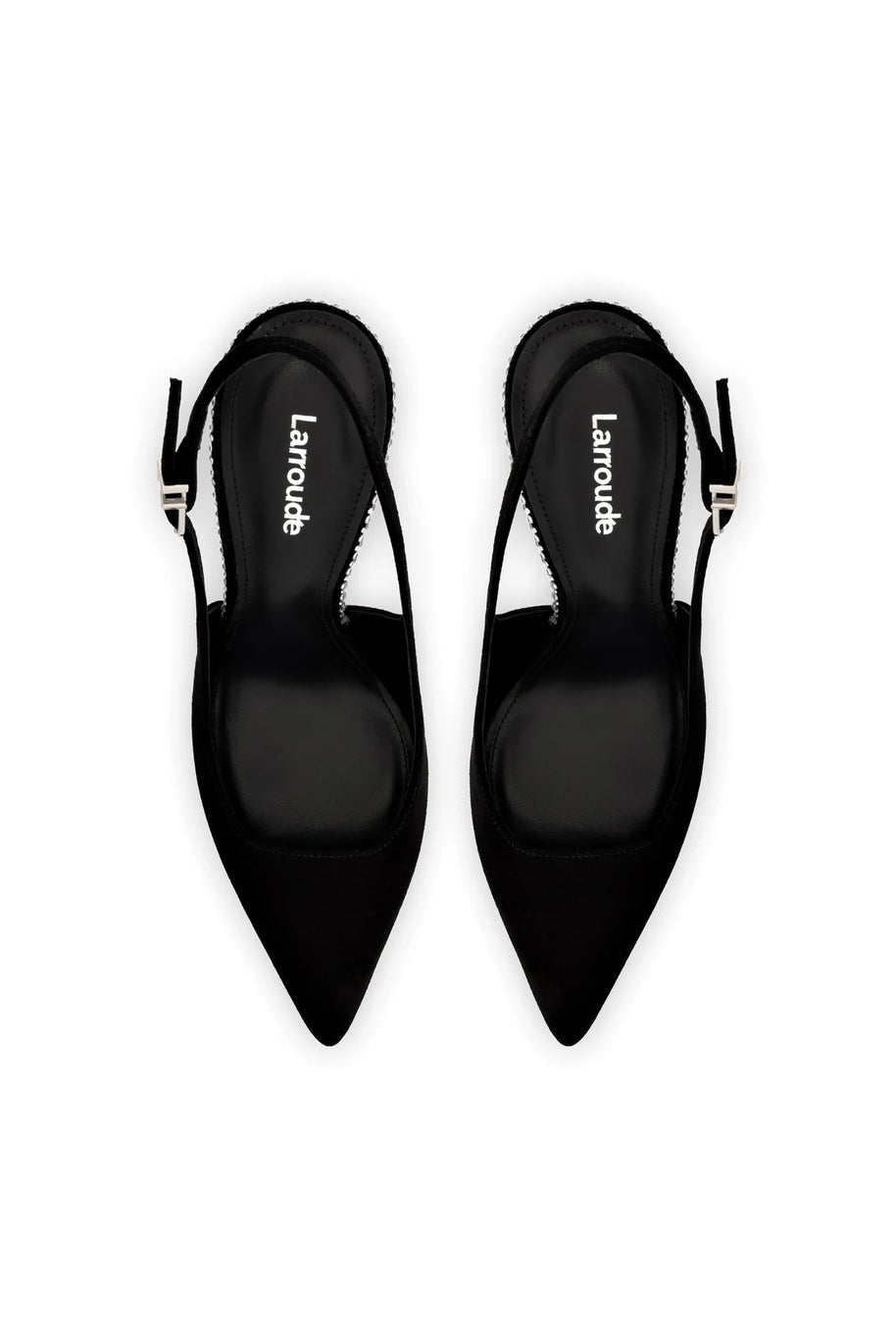 Kaitlan Crystal Pump In Black Suede