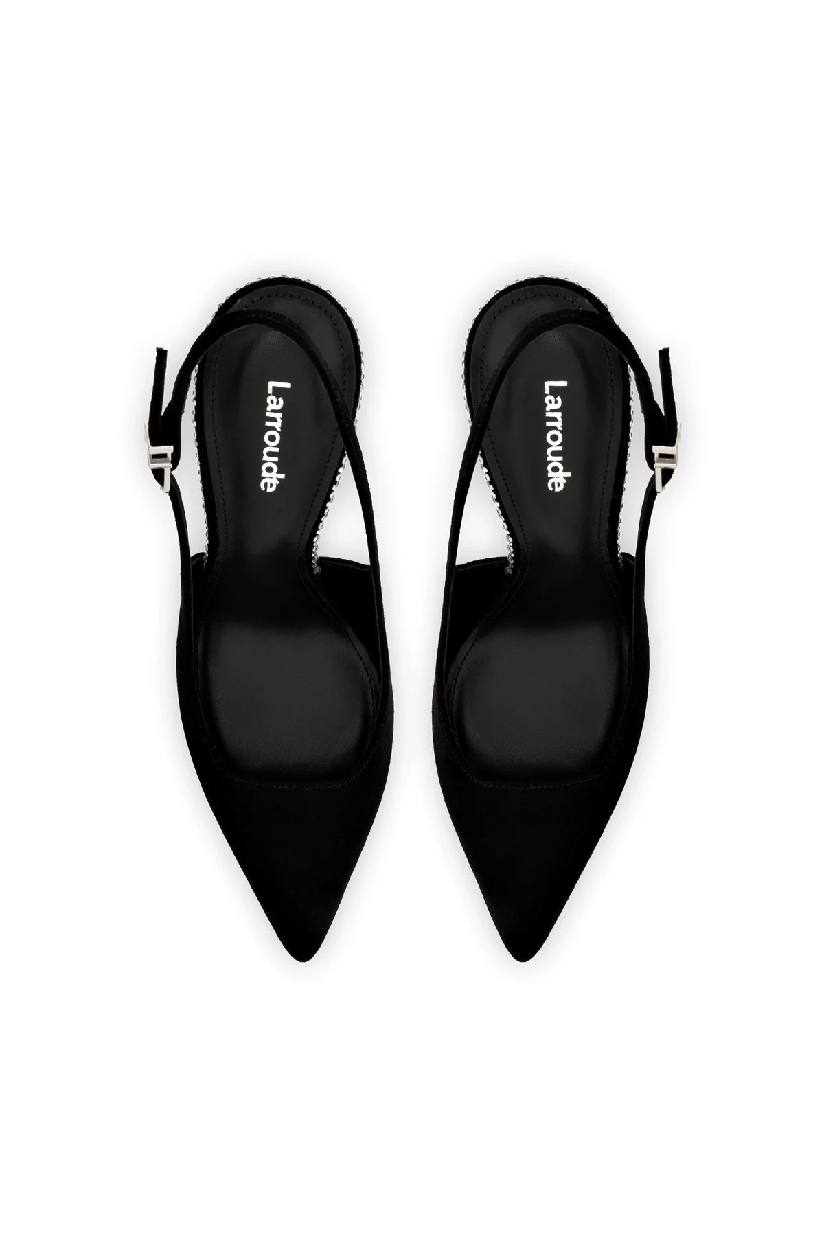 Kaitlan Crystal Pump In Black Suede