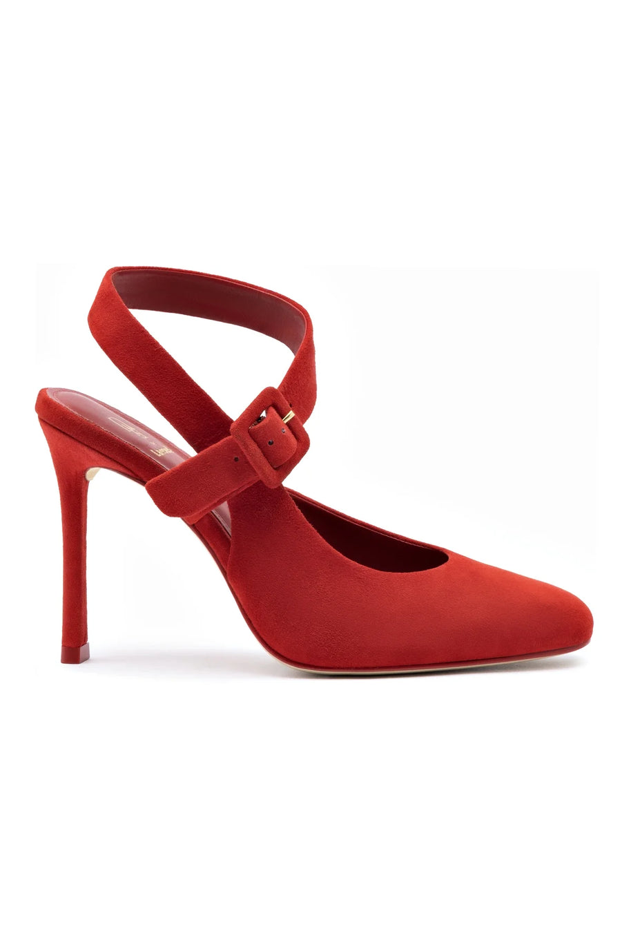 Larroude Deena By Larroudé Pump In Red Suede