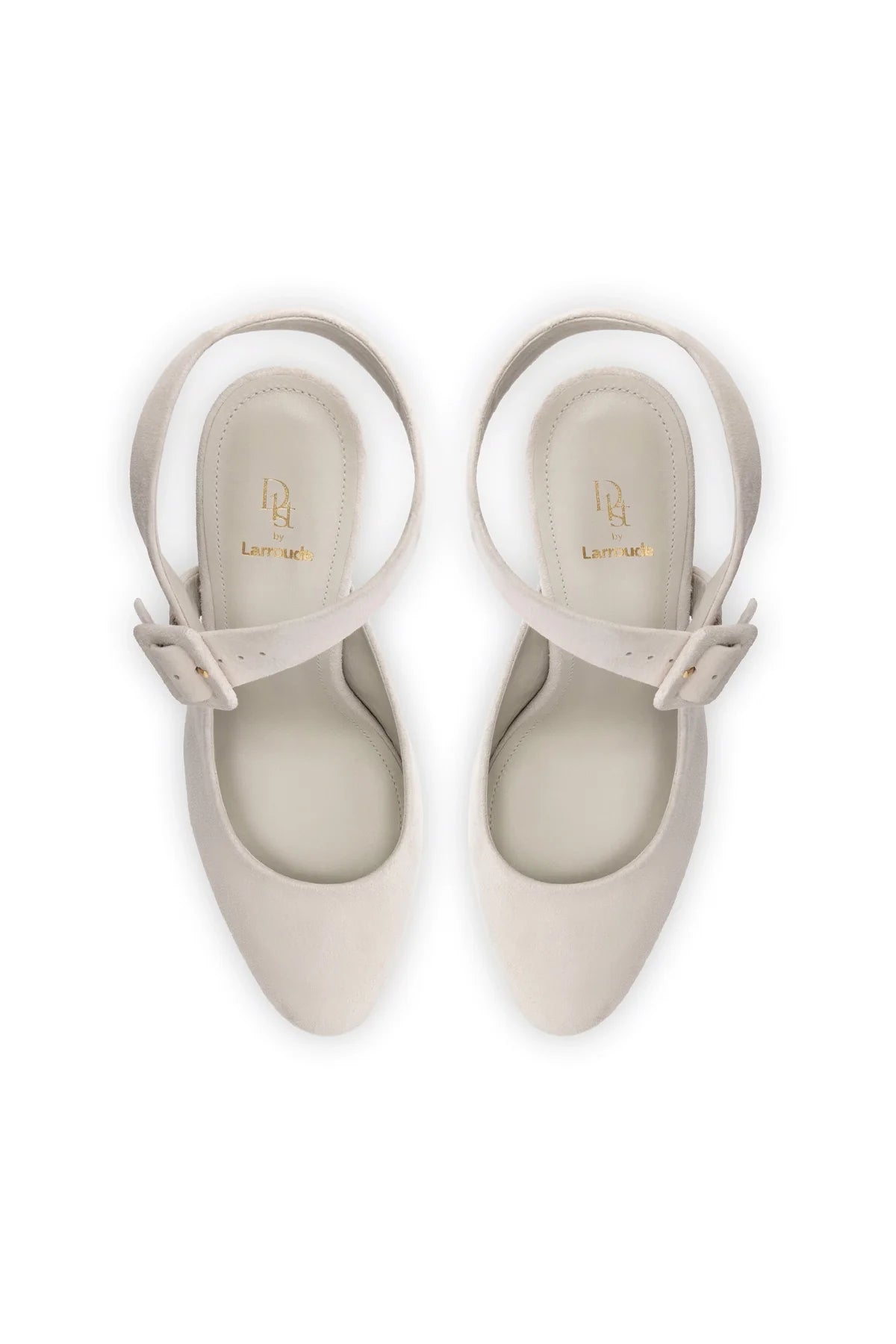 Larroude Deena By Larroudé Pump In Mushroom Grey Suede