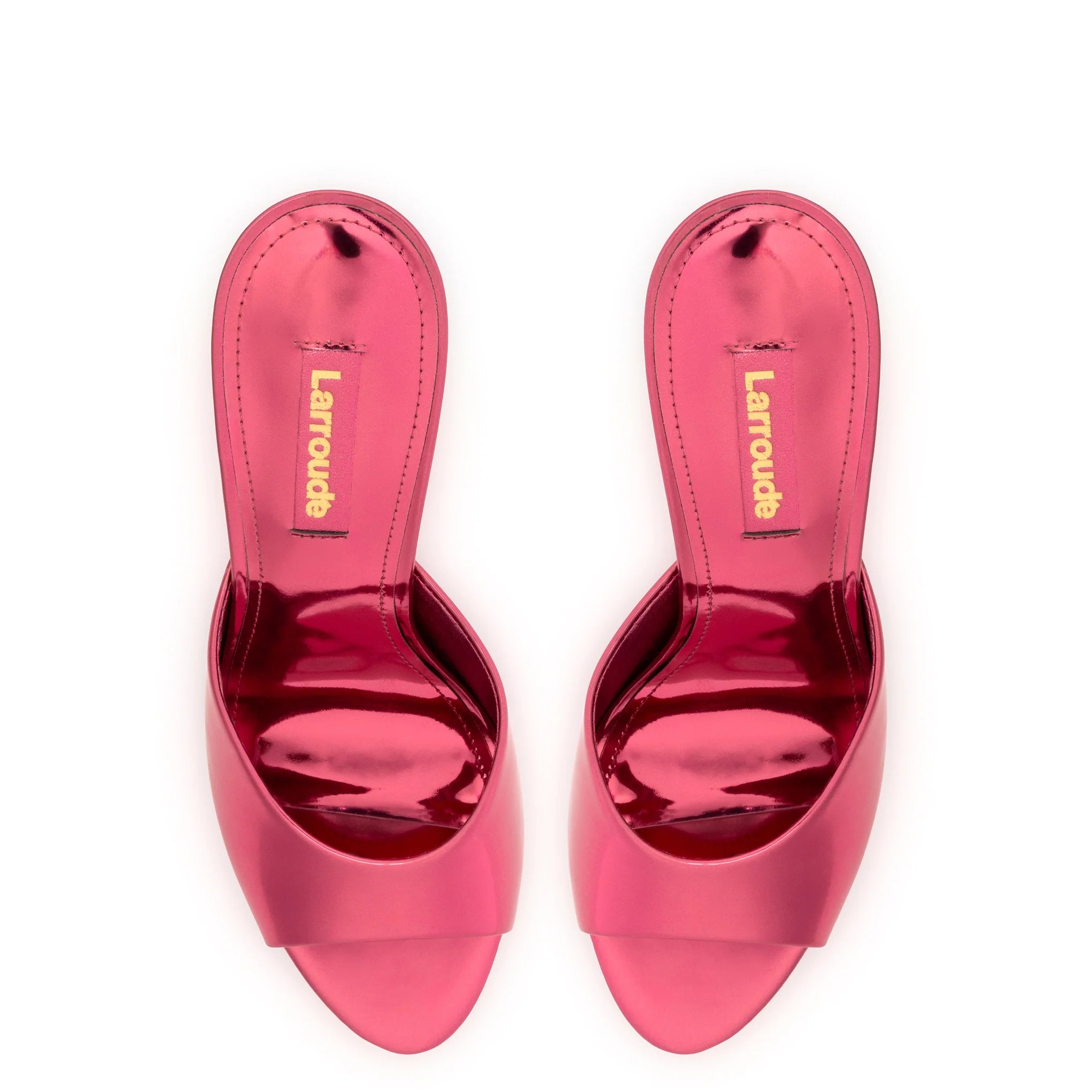 Larroude Jasmine Hi Mule In French Rose Specchio